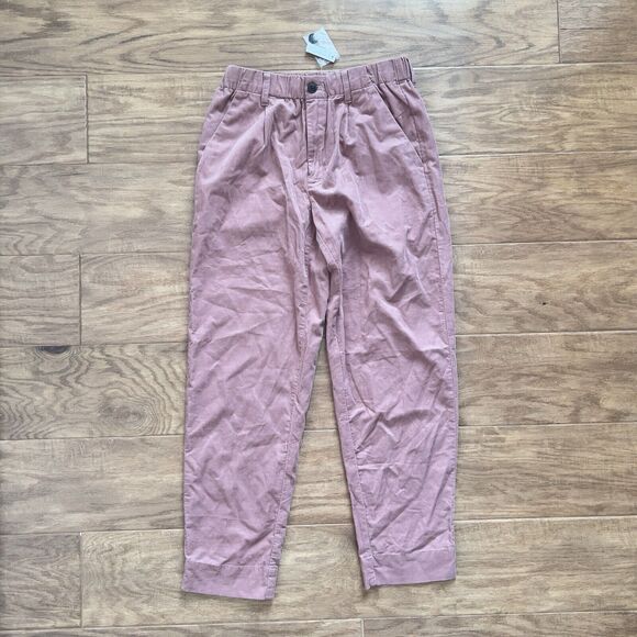 NWT Madewell Pants Size XS Corduroy Pull-On Mid-Rise Jogger Faded Mauve Pink - Picture 1 of 10